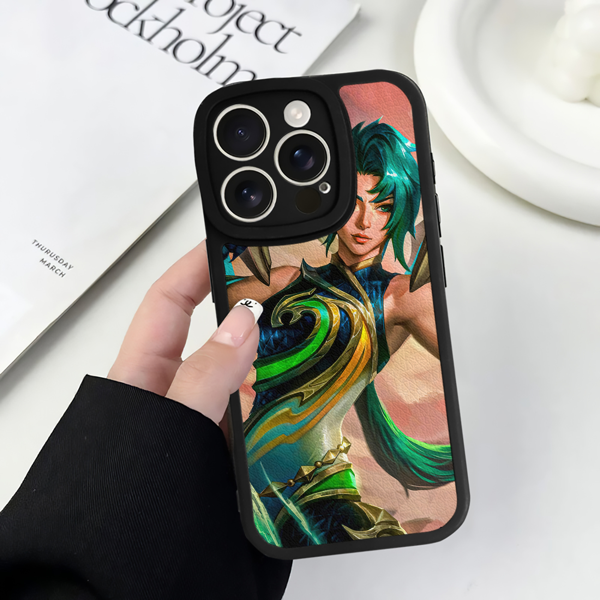 リーグ・オブ・レジェンド League of Legends LOL 【iPhone 16シリーズ対応】シリコンスマホケース（レザー調） 材質：シリコン